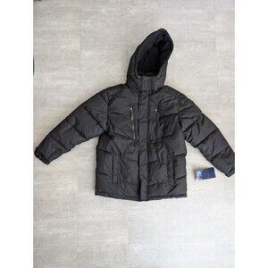 Reebok Jacket Womens Adult Extra Large (18/20) Black Full Zip Puffer Hooded